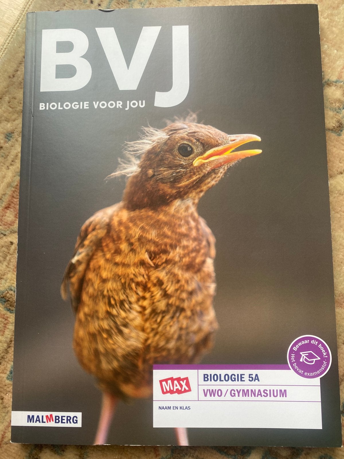 Biologie voor jou - MAX - leeropdrachtenboek A 5 vwo 7.0, Boeken, Verzenden, Zo goed als nieuw, VWO, Biologie