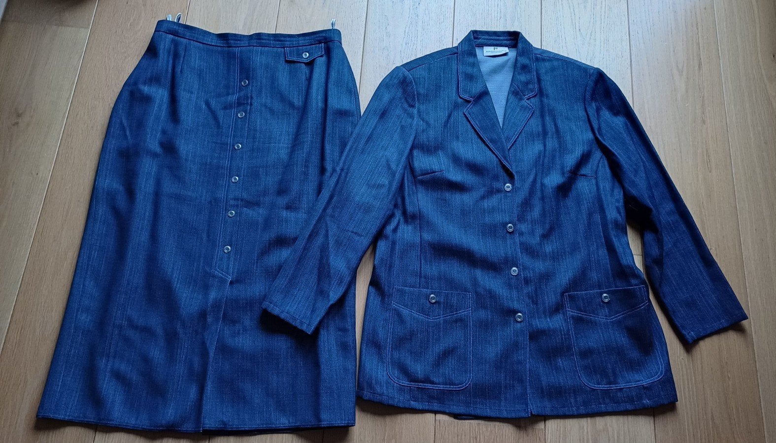 Dames mantelpak, Frankenwälder, maat 44, Kleding | Dames, Ophalen of Verzenden, Zo goed als nieuw, Maat 42/44 (L), Blauw