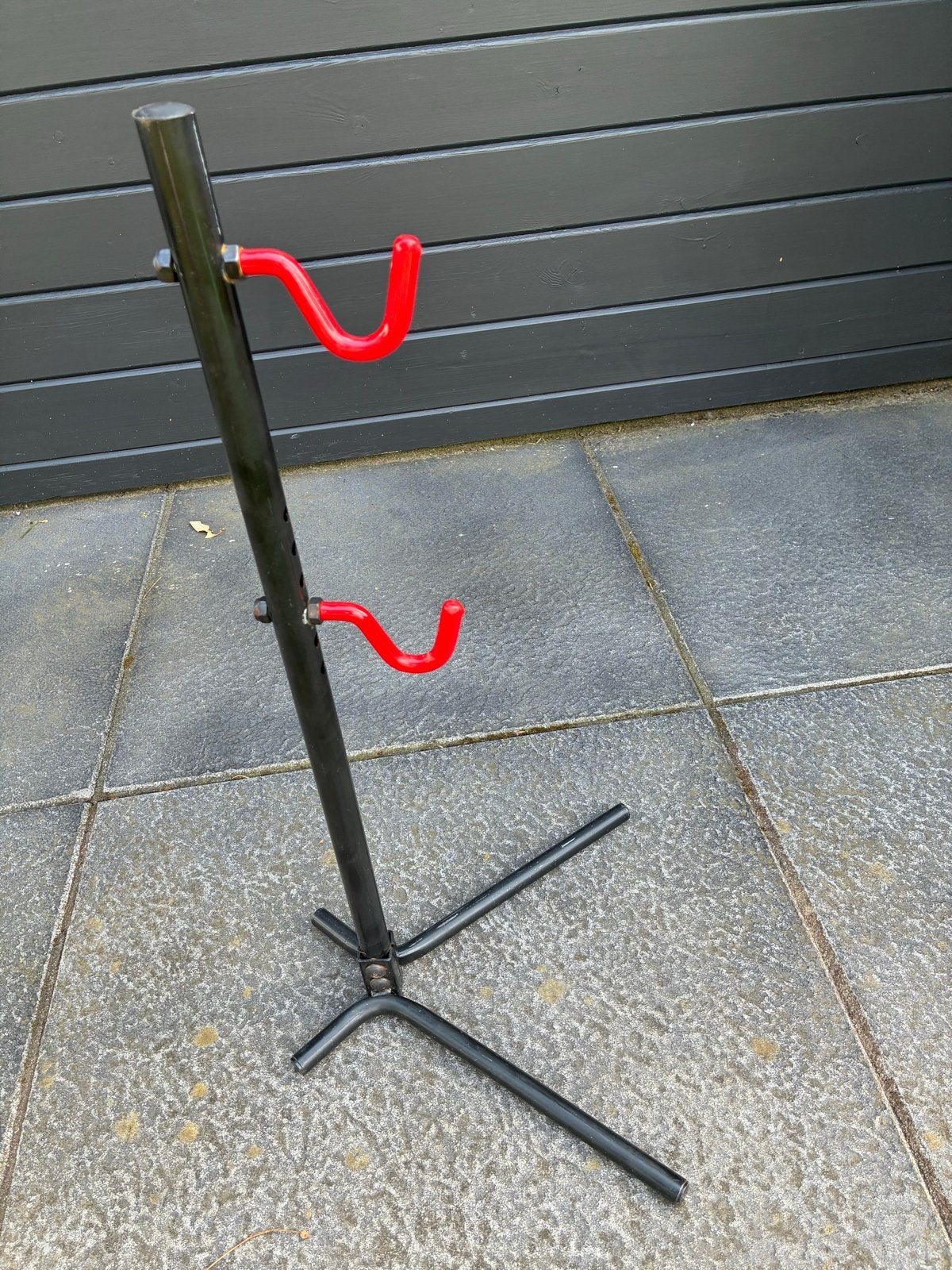 Fietsensrandaard Racefiets / MTB met rode haken, Fietsen en Brommers, Ophalen, Gebruikt