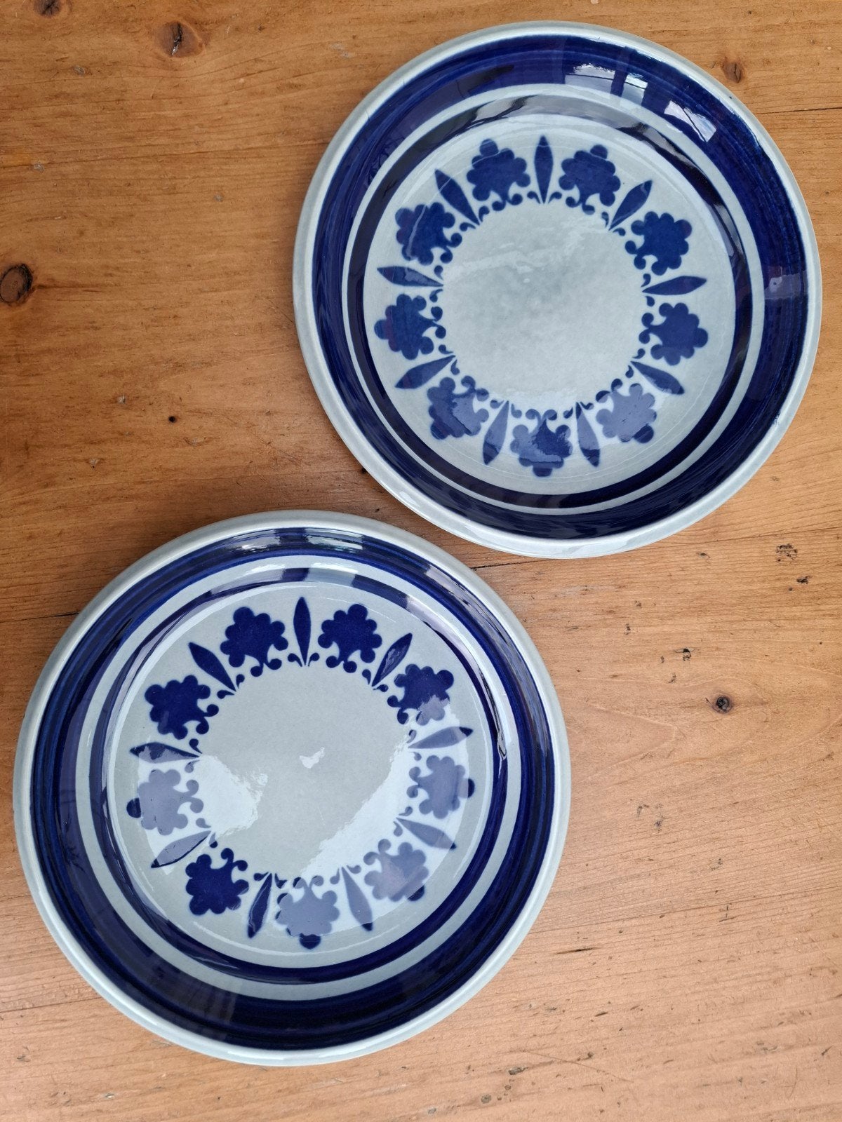 2 Boch Le Louviere Baltic soepborden, Huis en Inrichting, Vintage, Ophalen of Verzenden, Zo goed als nieuw, Bord(en)