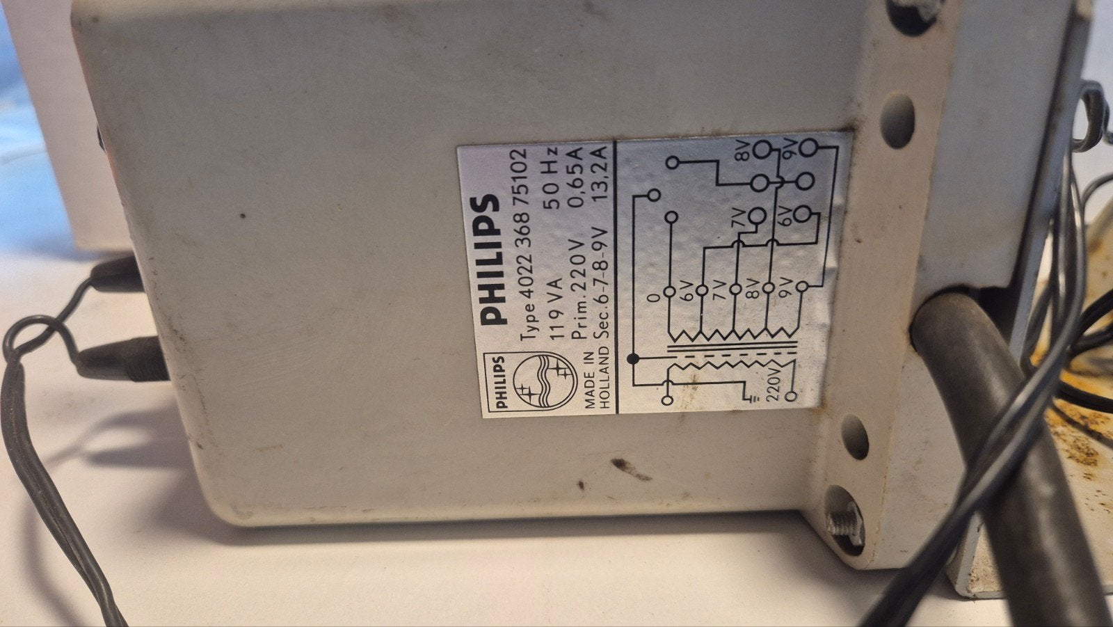 Soldeerapparaat mer Philips transformator 4022 368 75102,, Ophalen of Verzenden, Gebruikt