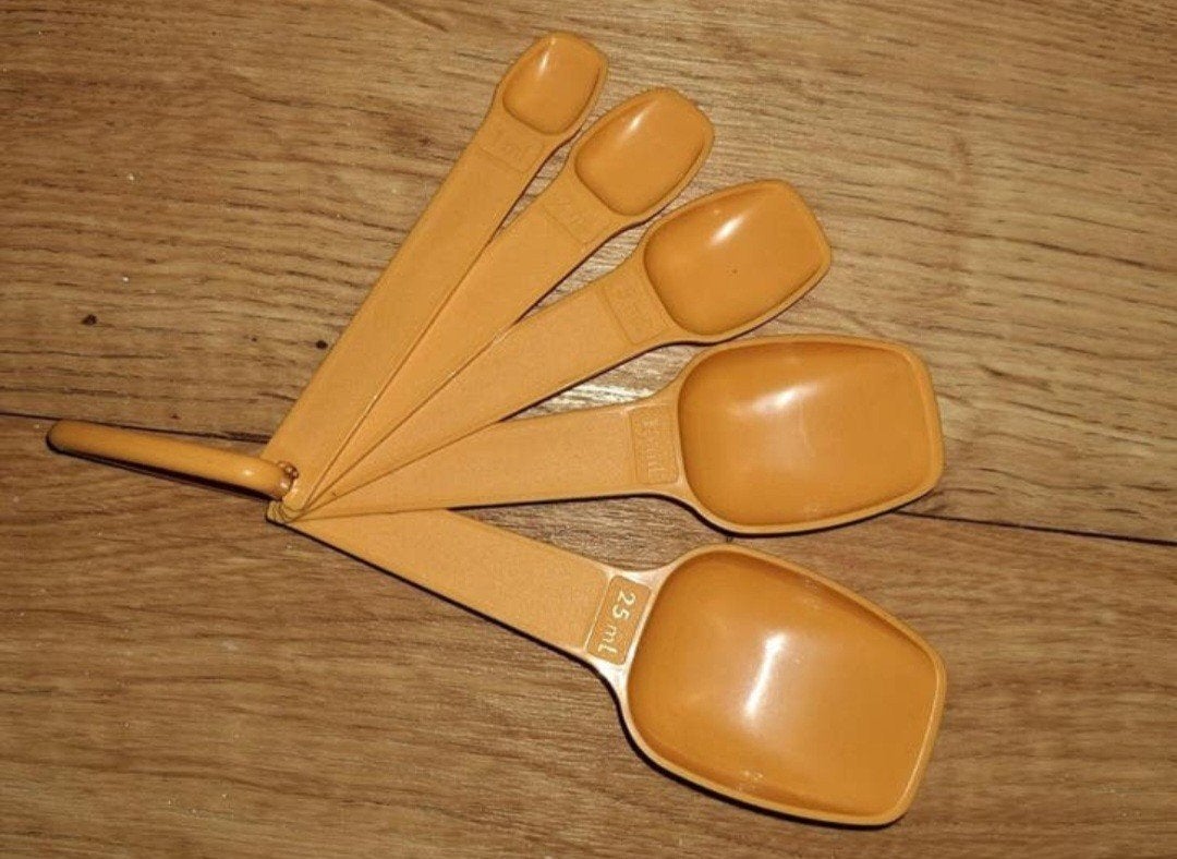 Tupperware Maatlepels Set - Oranje, Ophalen of Verzenden, Nieuw, Oranje