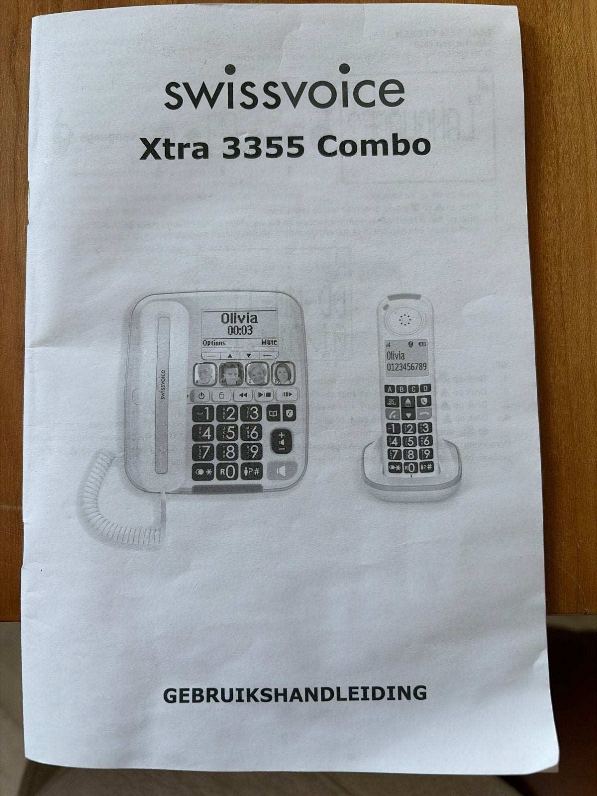 Swissvoice Xtra 3355 Combo - Dect telefoon met grote toetsen, Telecommunicatie, Vaste telefoons | Handsets en Draadloos, Ophalen of Verzenden