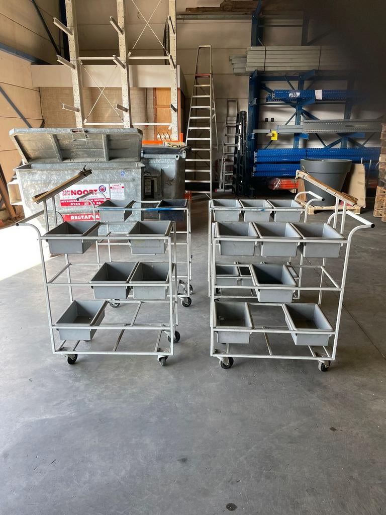 Gebruikte bakkenwagens van goede kwaliteit, Doe-het-zelf en Verbouw, Transportwagens, Gebruikt, Overige typen, 100 liter of meer