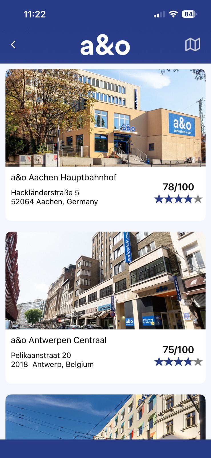 2 vouchers voor A&O hostel, Tickets en Kaartjes, Drie personen of meer, 3 overnachtingen of meer