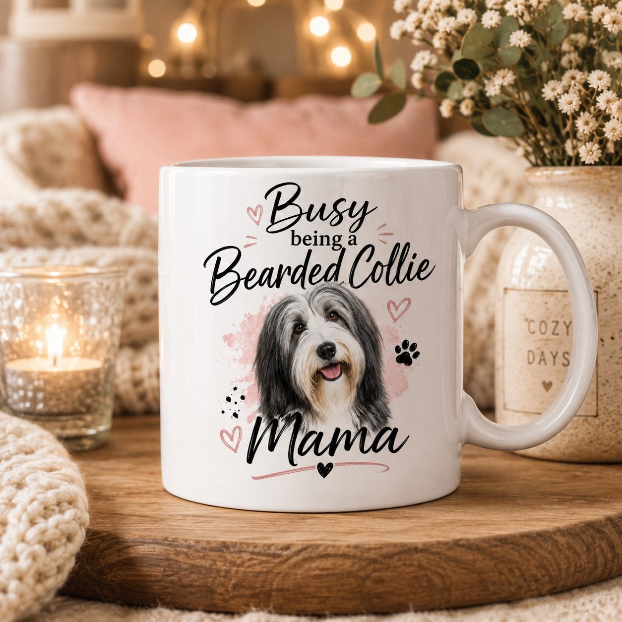 Busy being a Bearded Collie Mama - Mok, Verzenden, Nieuw