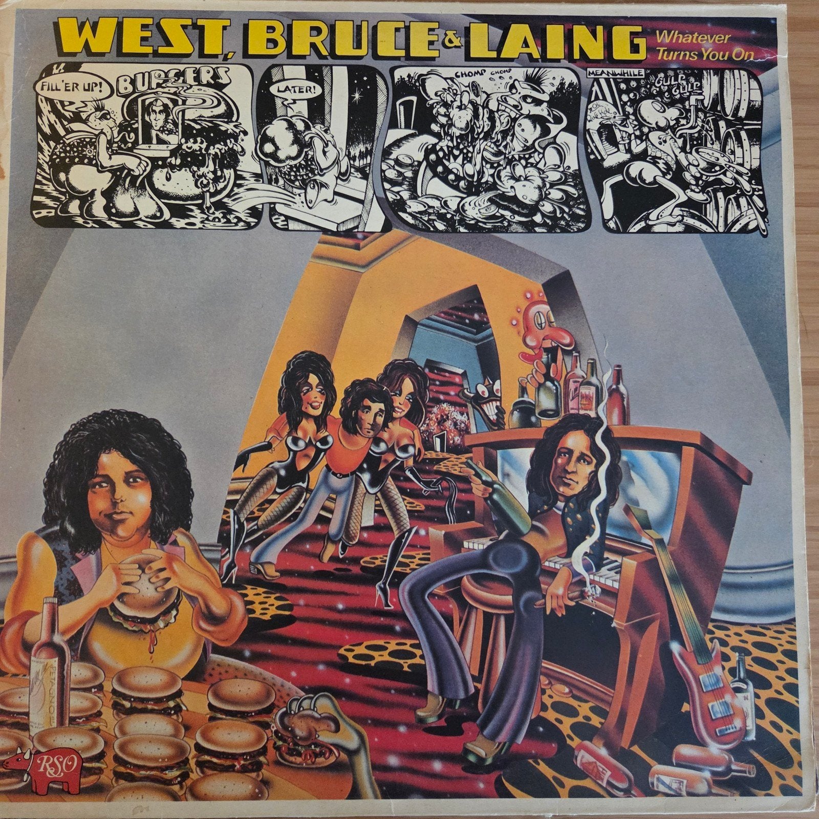 West, Bruce & Laing - Whatever Turns You On LP, Ophalen of Verzenden, Gebruikt, 12 inch, Poprock