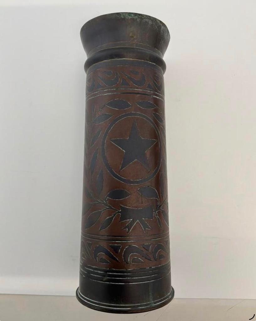 Trench art bevrijding Nederland WO2, Ophalen of Verzenden, Landmacht, Nederland, Hulzen of Bodemvondsten