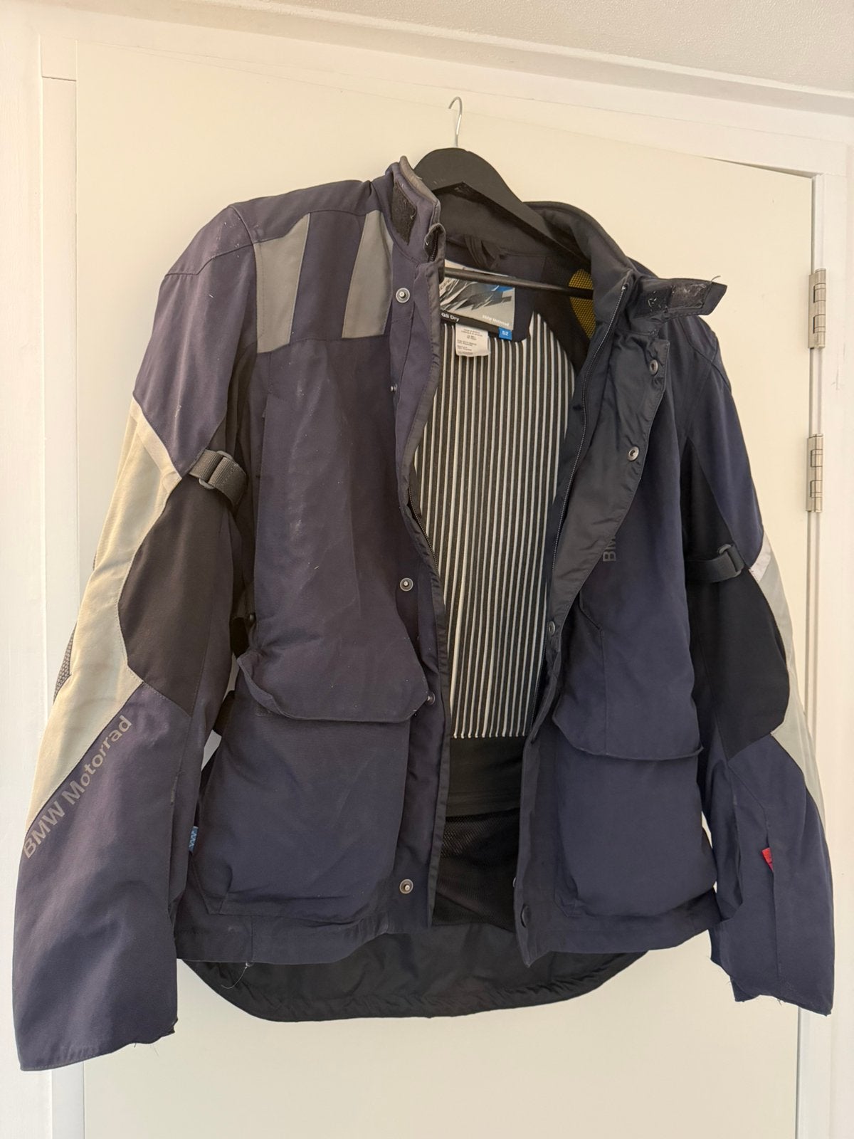 BMW Motorrad jas, maat 52, met extra rugprotector, Motoren, Ophalen of Verzenden, Tweedehands, Heren, Jas | textiel