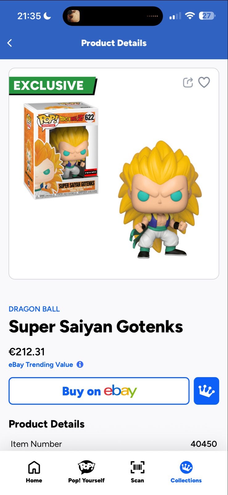 Funko Pop! Dragon Ball Z Super Saiyan Gotenks #622, Ophalen of Verzenden, Nieuw