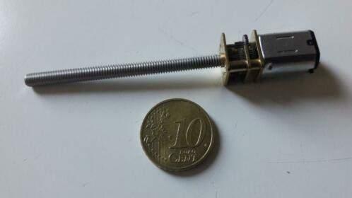 12V mini micro N20 motor + draadeind M4 Gear Tamiya Wedico, Ophalen of Verzenden, Nieuw, Elektro, Onderdeel