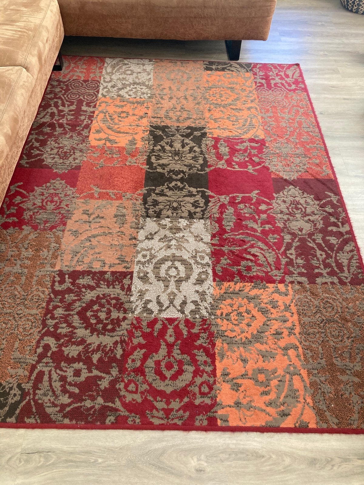 Patchwork Vloerkleed  moet weg, Ophalen, Gebruikt, 150 tot 200 cm, 200 cm of meer