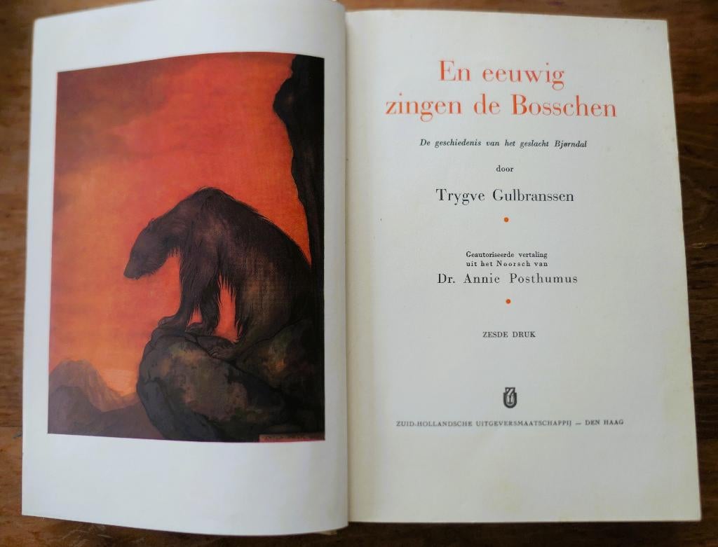 En eeuwig zingen de Bosschen - Trygve Gulbranssen - 1936, Gelezen, Europa overig, Trygve Gulbranssen, Ophalen of Verzenden