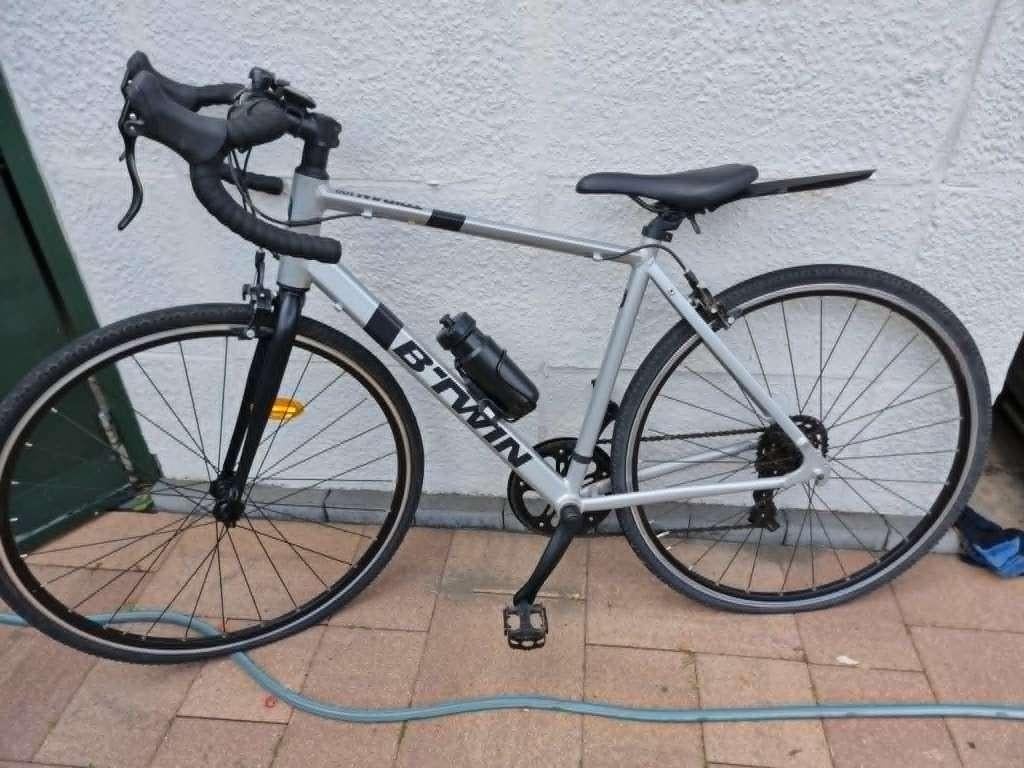 Racefiets B-Twin triban 100, Gebruikt, Aluminium, 57 tot 61 cm, Ophalen