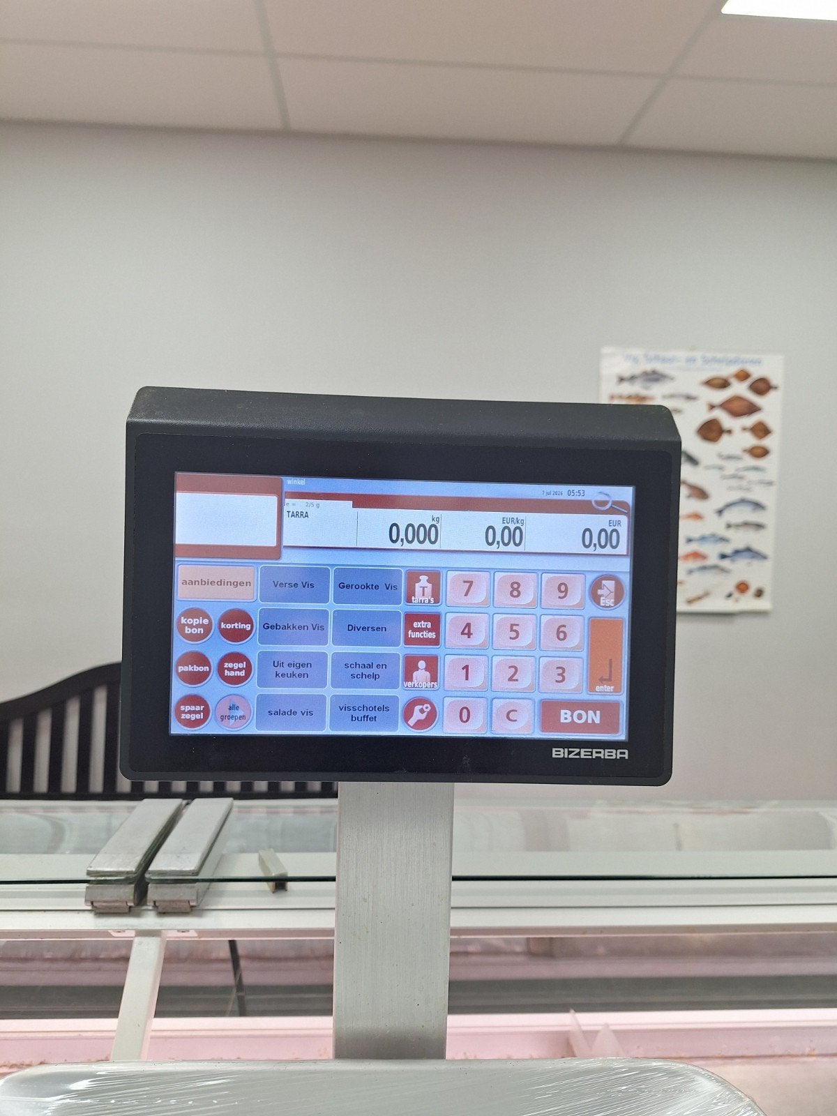 Bizerba XC 800 Weegschaal met Bonprinter en Touchscreen, Ophalen of Verzenden