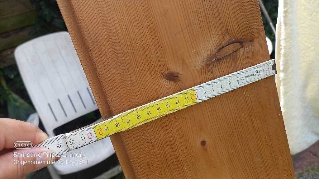 Grenen Vloerdelen en wit "verweerd" laminaat, Doe-het-zelf en Verbouw, Ophalen, Gebruikt, Vloerdelen of -planken, 10 m² of meer