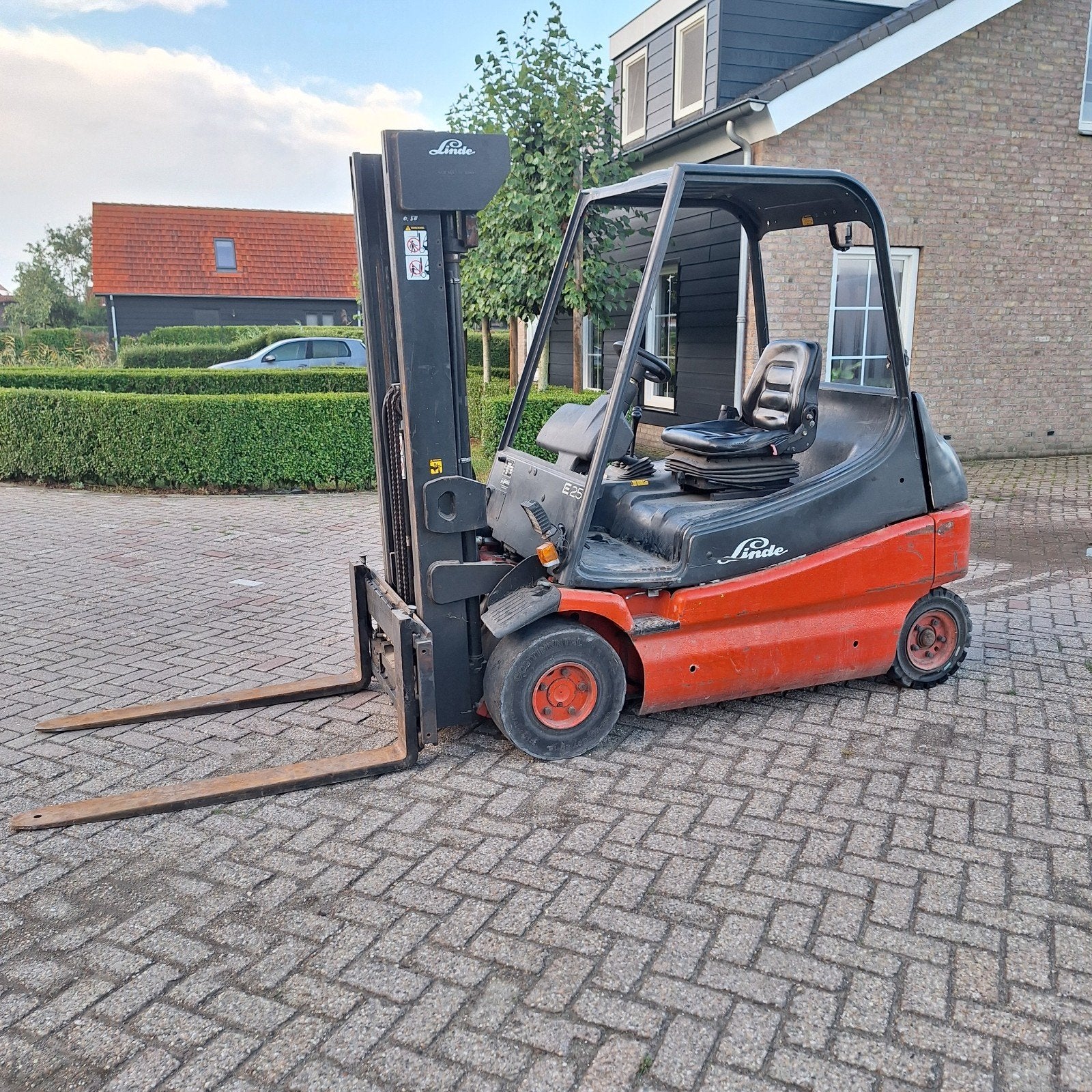 linde E25, Ophalen, Linde, Heftruck, Elektrisch