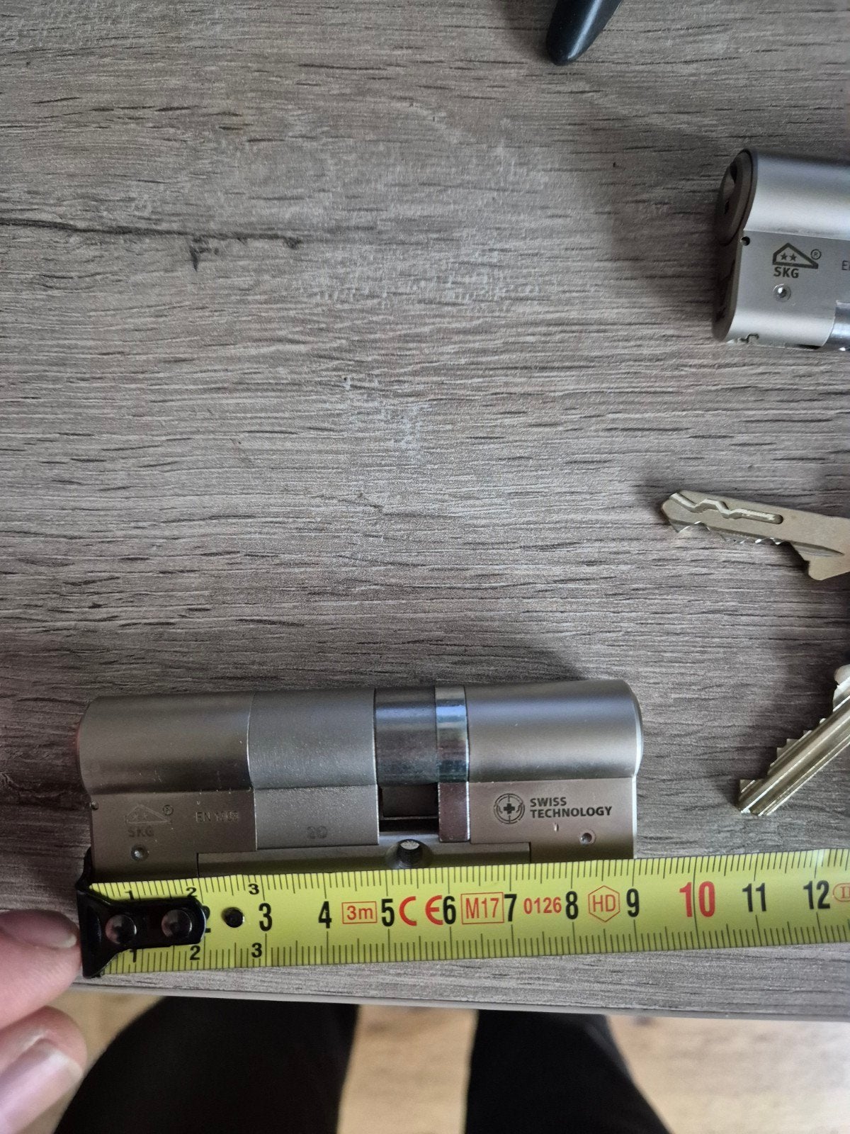 2 gelijksluitende cilinder sloten, Ophalen, Rvs, Slot