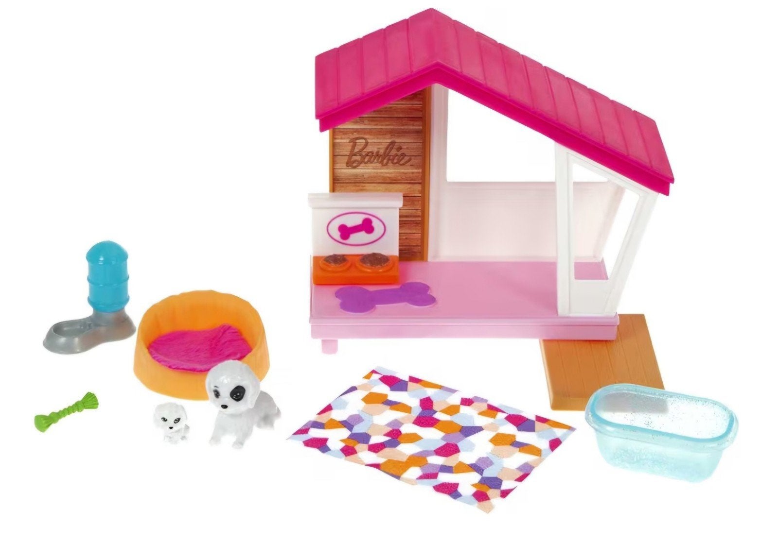 Barbie hondenhok met 2 puppy's, Ophalen of Verzenden, Meisje