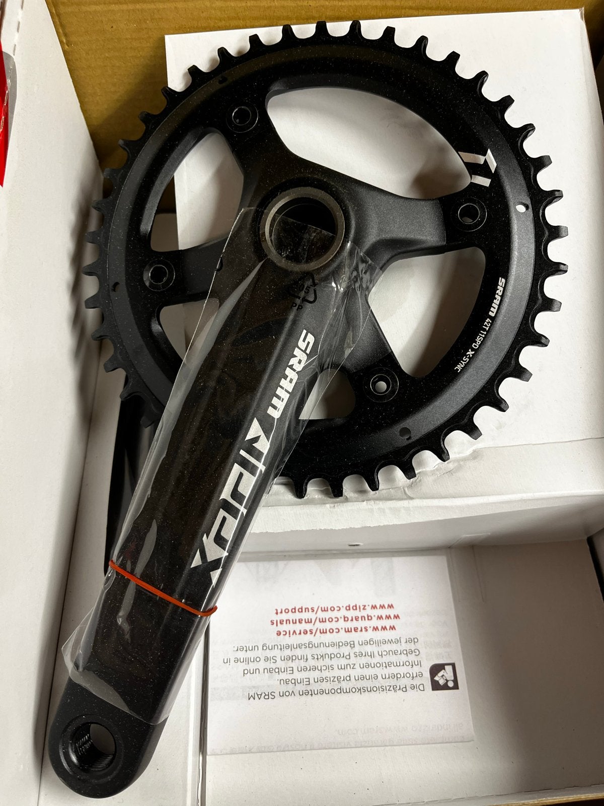 SRAM Apex 1 GXP Crankstel 175mm 42T X-SYNC Nieuw, Crankstel of Pedalen, Nieuw, Ophalen of Verzenden, Gravelbike