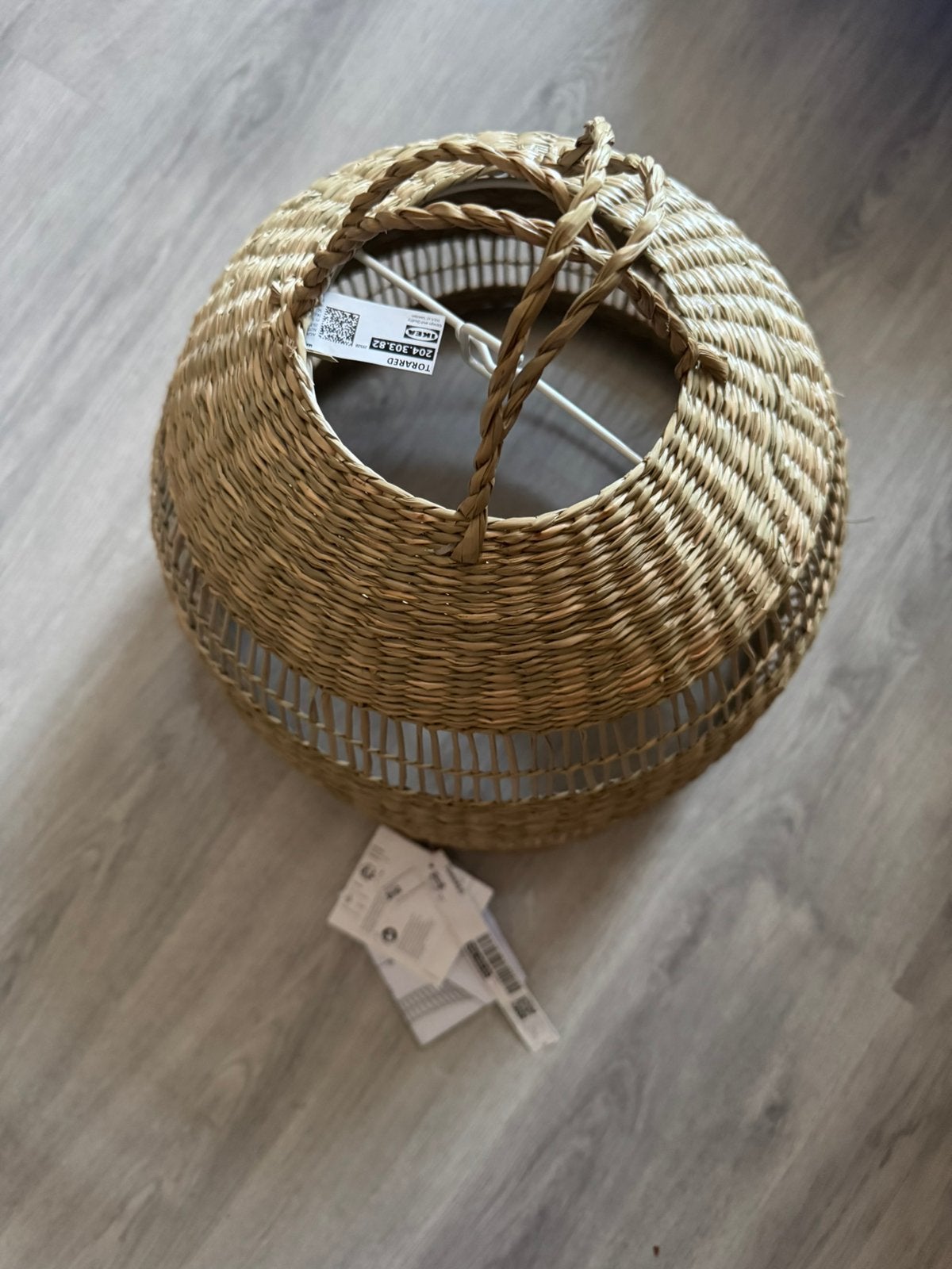 IKEA TORARED Hanglampenkap, Zeegras/handgemaakt, 36 cm, Huis en Inrichting, Lampen | Lampenkappen, Ophalen, Nieuw, Rond
