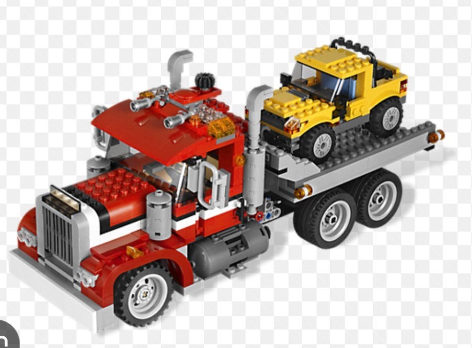 lego 3 in 1 truck 7347. gegarandeerd compleet, Lego, Inclusief instructies, Ophalen of Verzenden, Zo goed als nieuw