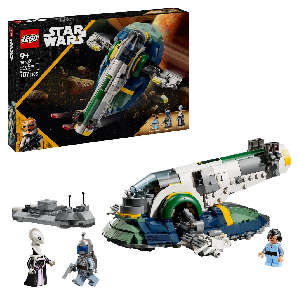 LEGO Star Wars 75433 Jango Fetts Ruimteschip 707 delig, Star Wars, Lego, Nieuw, Ophalen of Verzenden