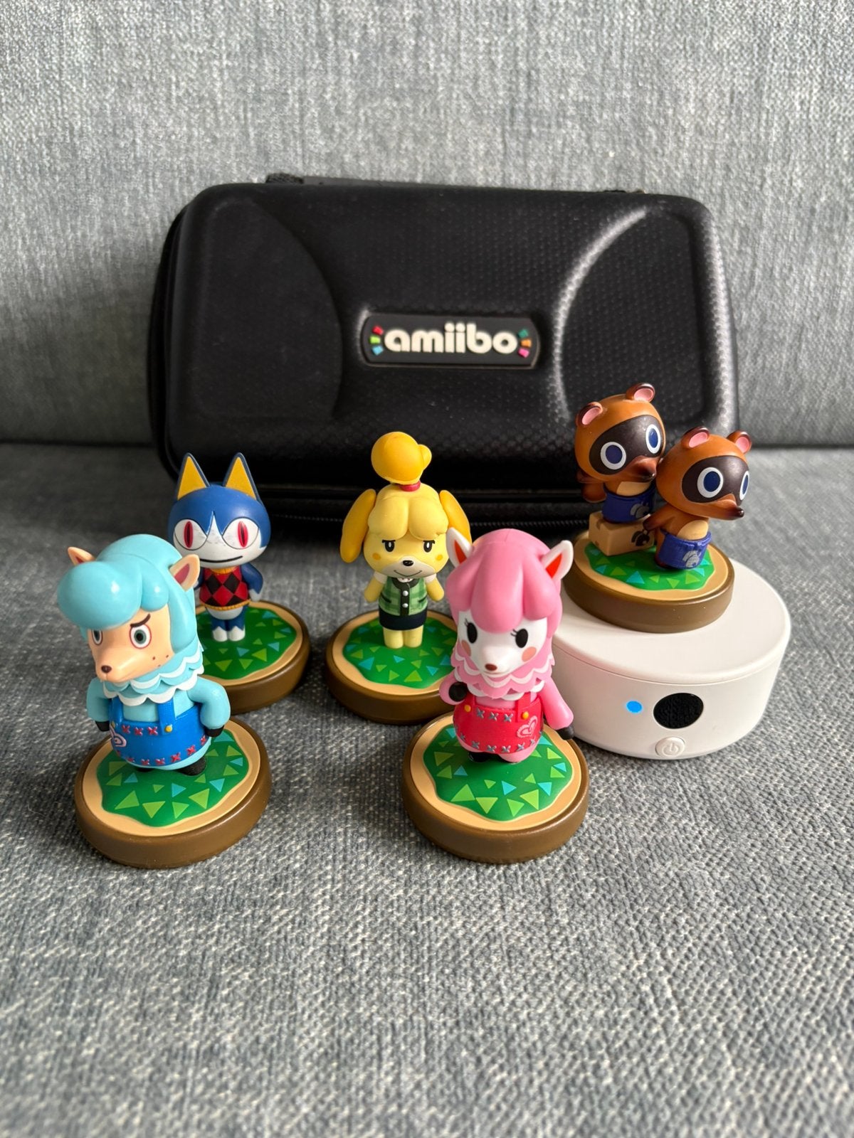 Amiibo Opbergdoosje + 5 Amiibos + NFC lezer, Ophalen of Verzenden, Gebruikt