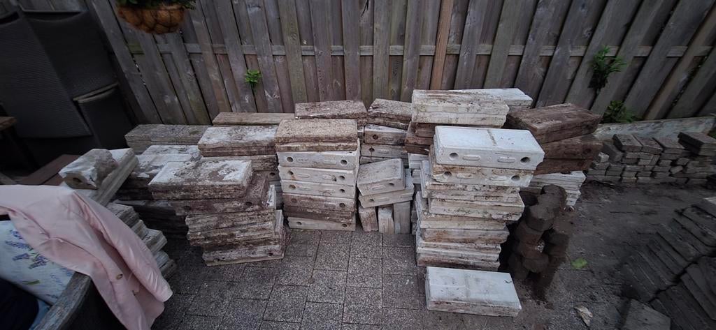 Kalkzandsteenblokken, Doe-het-zelf en Verbouw, Ophalen, Gebruikt