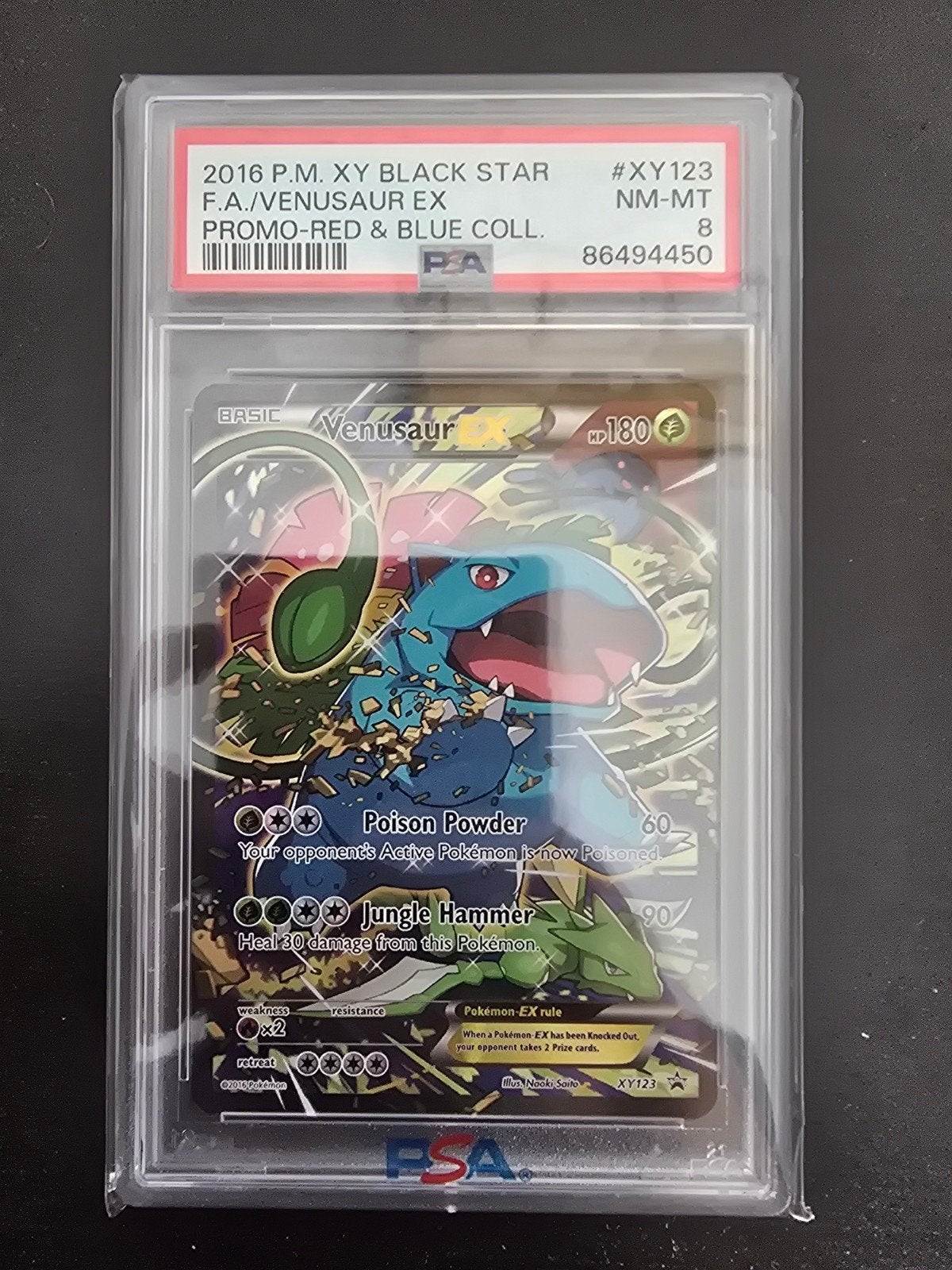 Venusaur XY123 PSA8, Ophalen of Verzenden