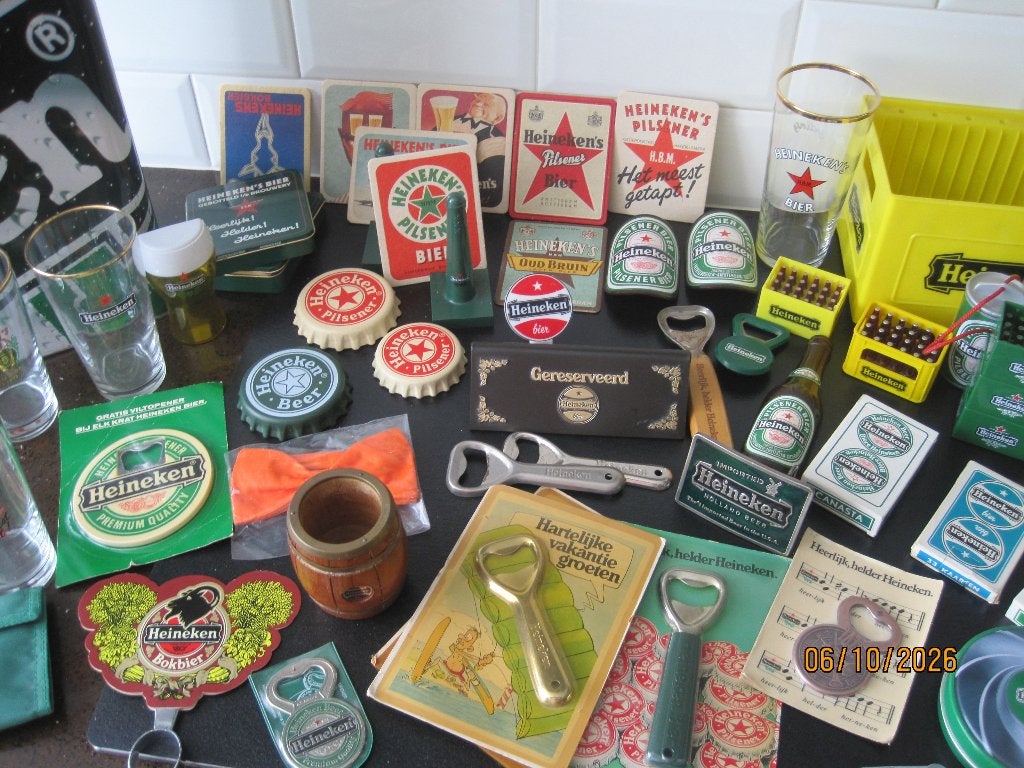 Heineken verzameling, Ophalen of Verzenden, Zo goed als nieuw, Glas of Glazen, Heineken