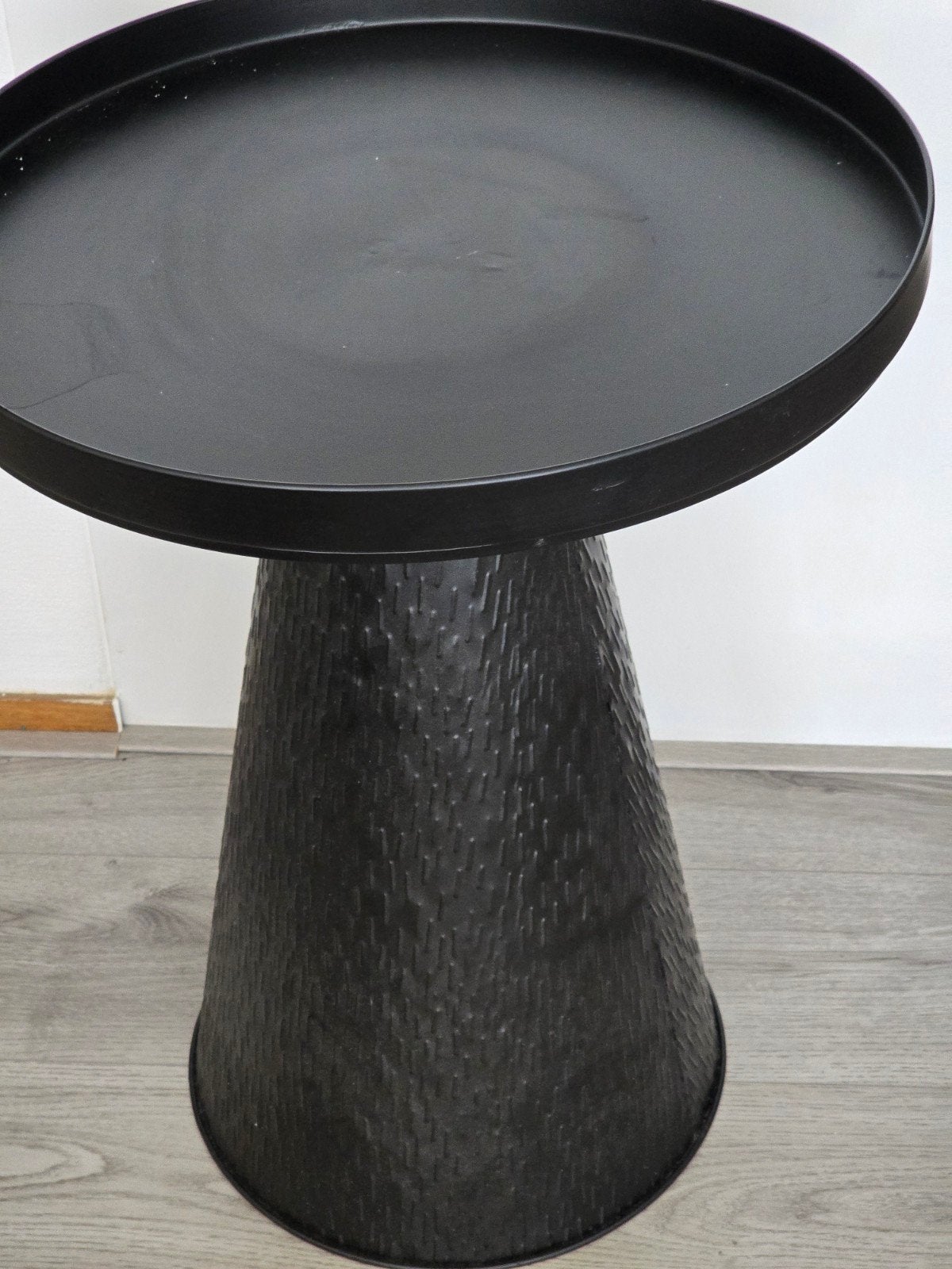 metalen bijzettafel, Ophalen, Minder dan 55 cm, Metaal of Aluminium, Rond