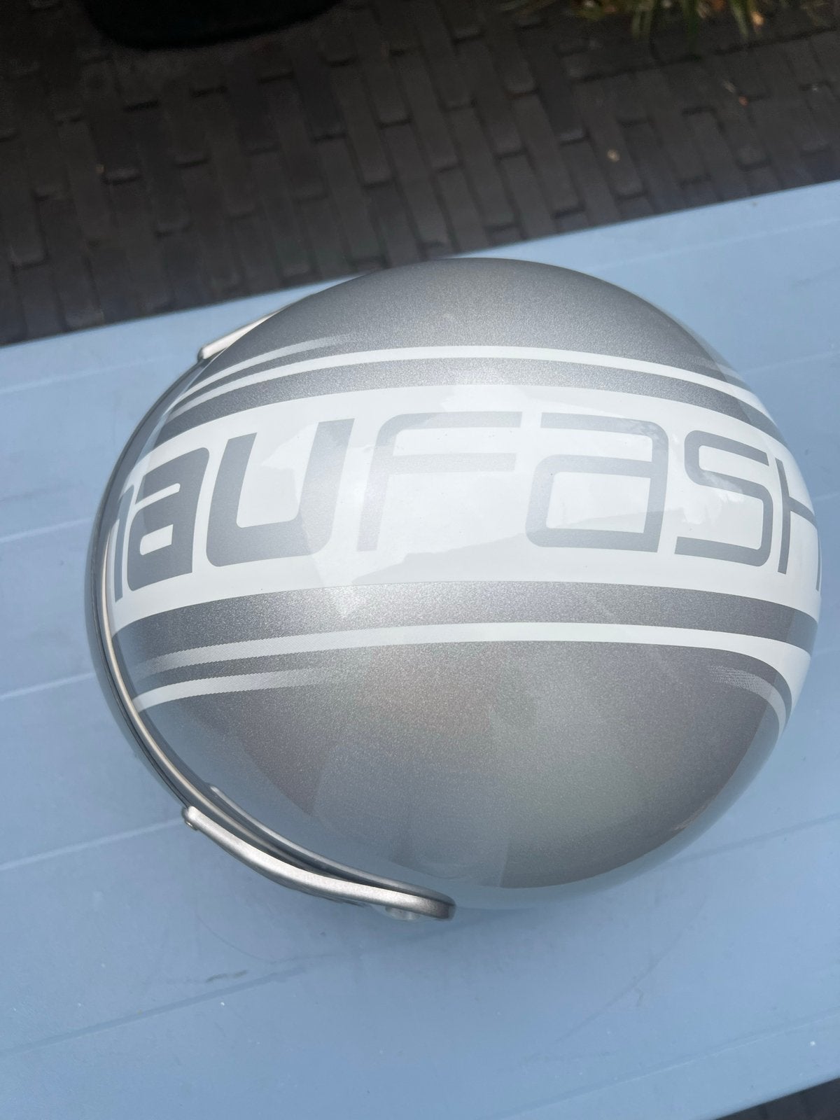 Nau Helmets Jethelm Maat S - Zilver, Overige merken, Jethelm, Ophalen of Verzenden, S