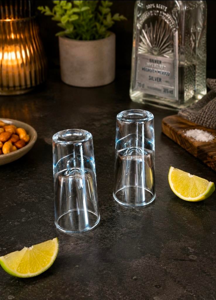 Set van 2 Tequila Shotglaasjes - Perfect voor Feestjes, Nieuw, Ophalen of Verzenden, Overige merken, Glas