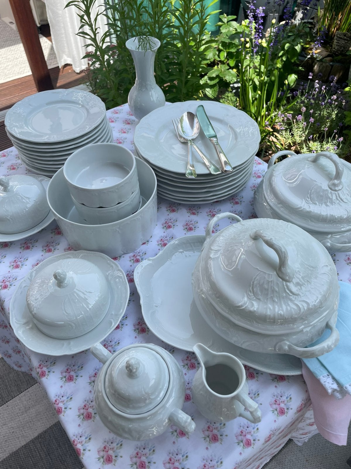 Rosenthal wit porselein servies oa mon bijou, classic rose, Ophalen of Verzenden