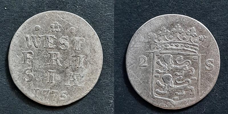 Dubbele wapenstuiver West Frisia 1775, Verzenden, Vóór koninkrijk, 10 cent