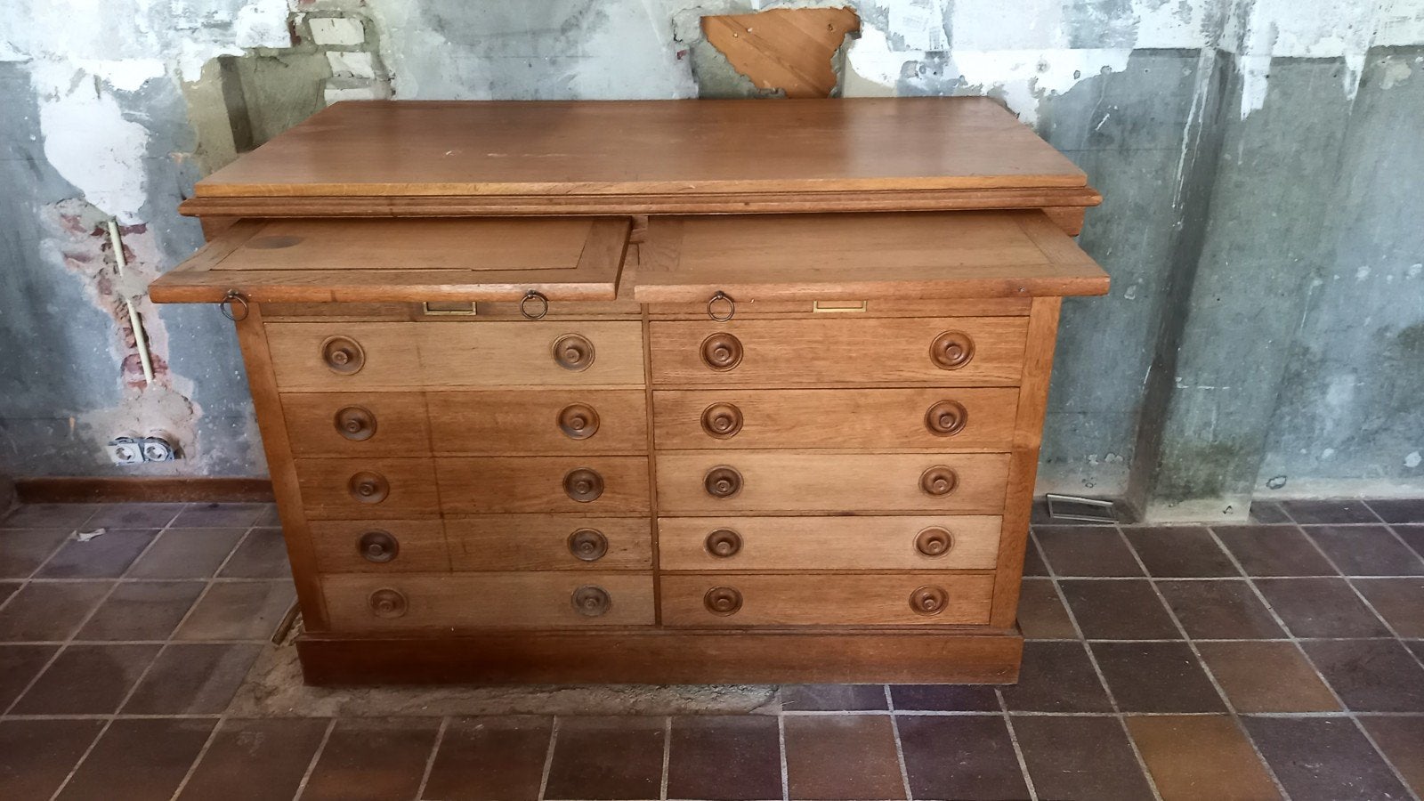 vintage ladenkast, schoolkast, keukeneiland, Ophalen