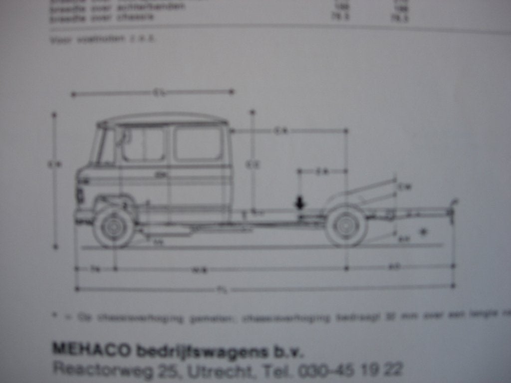Mercedes 407D Technische Specificatie Brochure 1979 DC 407 D, Boeken, Zo goed als nieuw, Mercedes-Benz, Mercedes, Ophalen of Verzenden