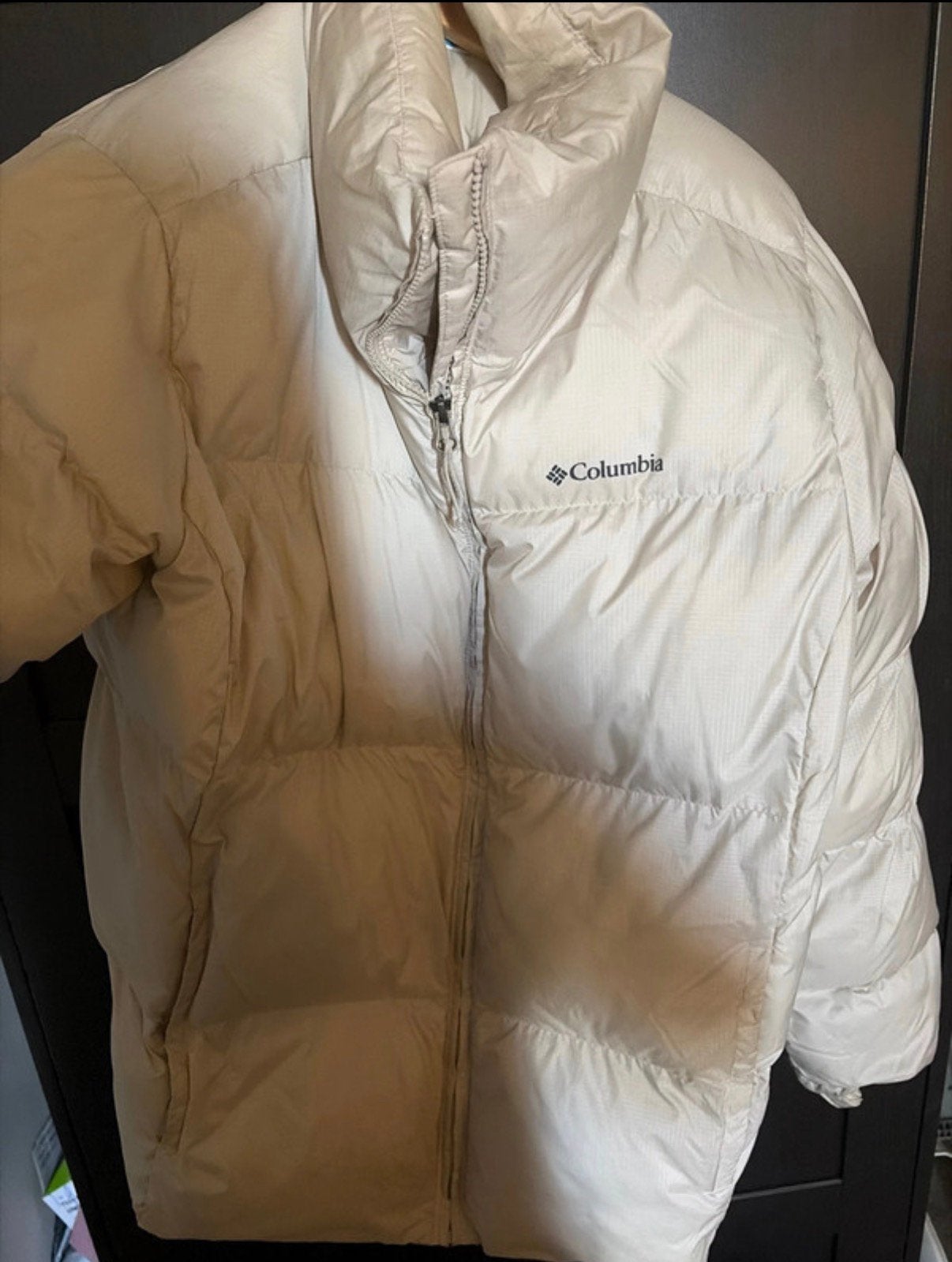 Columbia winterjas, Verzenden, Zo goed als nieuw, Maat 42/44 (L), Wit