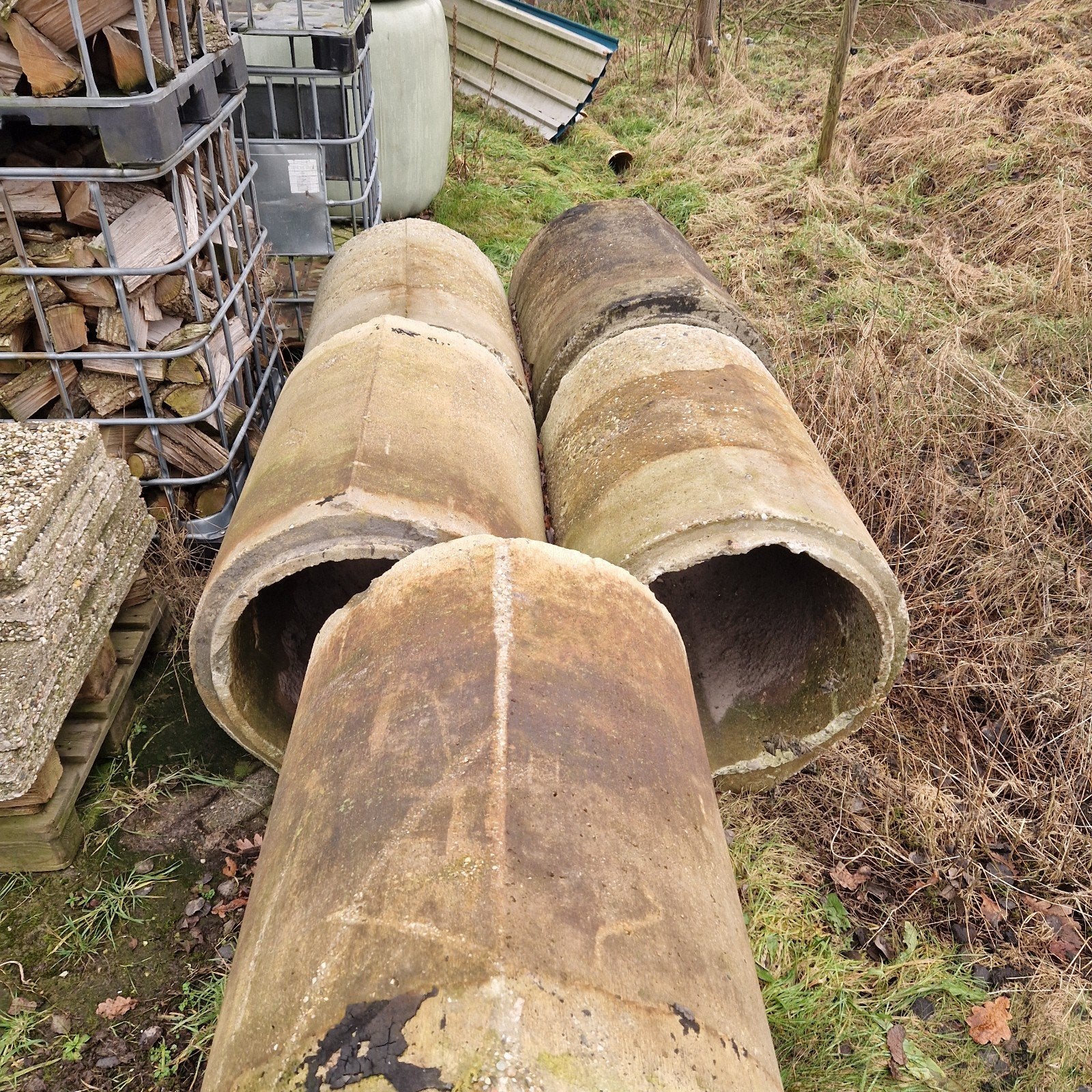 Betonnen afvoerbuizen - Diverse maten, Doe-het-zelf en Verbouw, Buizen en Afvoer, Ophalen, Minder dan 2 meter, 80 mm of meer, Overige materialen