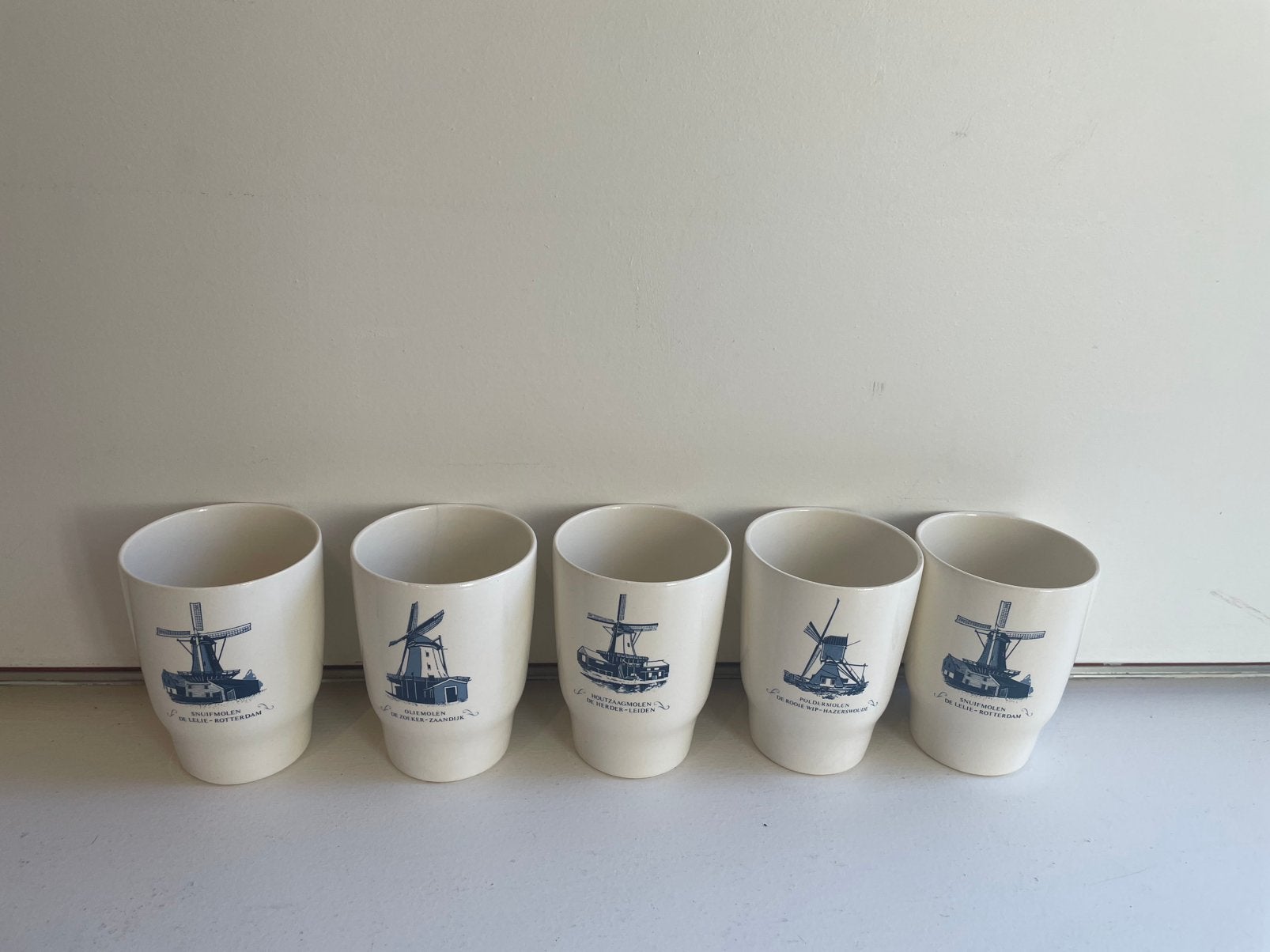 5 Villeroy&Boch bekers, Ophalen of Verzenden, Zo goed als nieuw, Overige stijlen, Kop(pen) en/of Schotel(s)