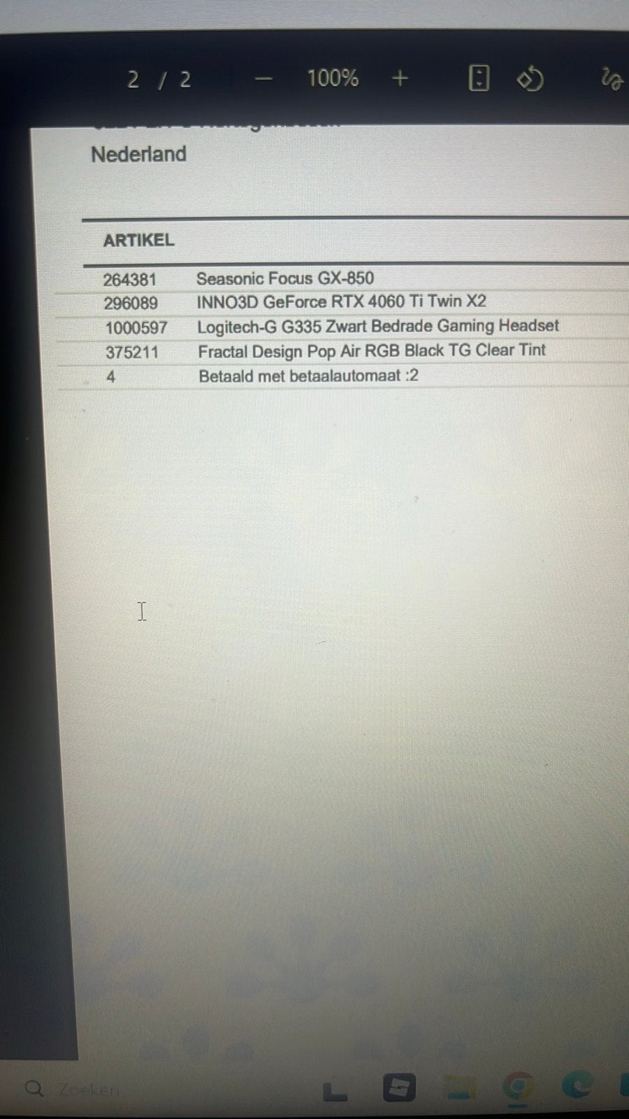 Foto 8 van Gaming PC met RTX 4060 Ti, i5-13600K, 32GB RAM, 1TB SSD
