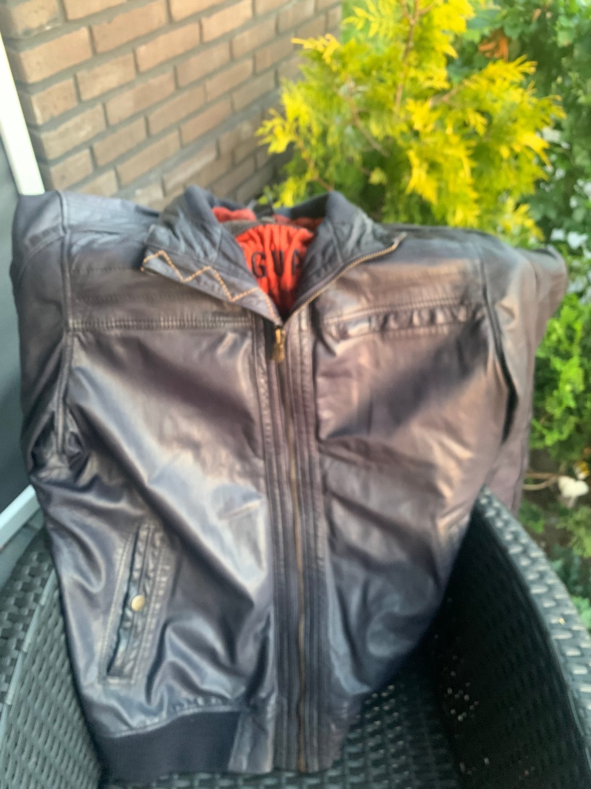 Zeer mooie vanguard blauwe leren jas, Ophalen of Verzenden, Zo goed als nieuw, Maat 56/58 (XL), Blauw