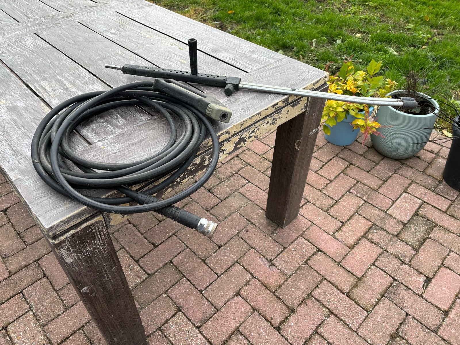 Hogedrukreiniger lans met slang - Kew, Ophalen of Verzenden, Gebruikt
