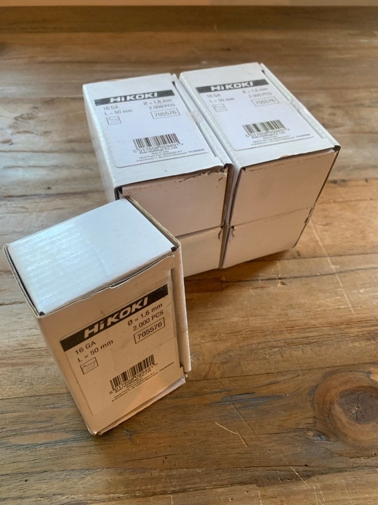 HiKOKI 705576 afwerknagels 16GA 50mm 2000 stuks NIEUW, 50 tot 100 mm, KOKI Benelux B.V. / HiKOKI, NL-info@koki-group.com, Nieuw