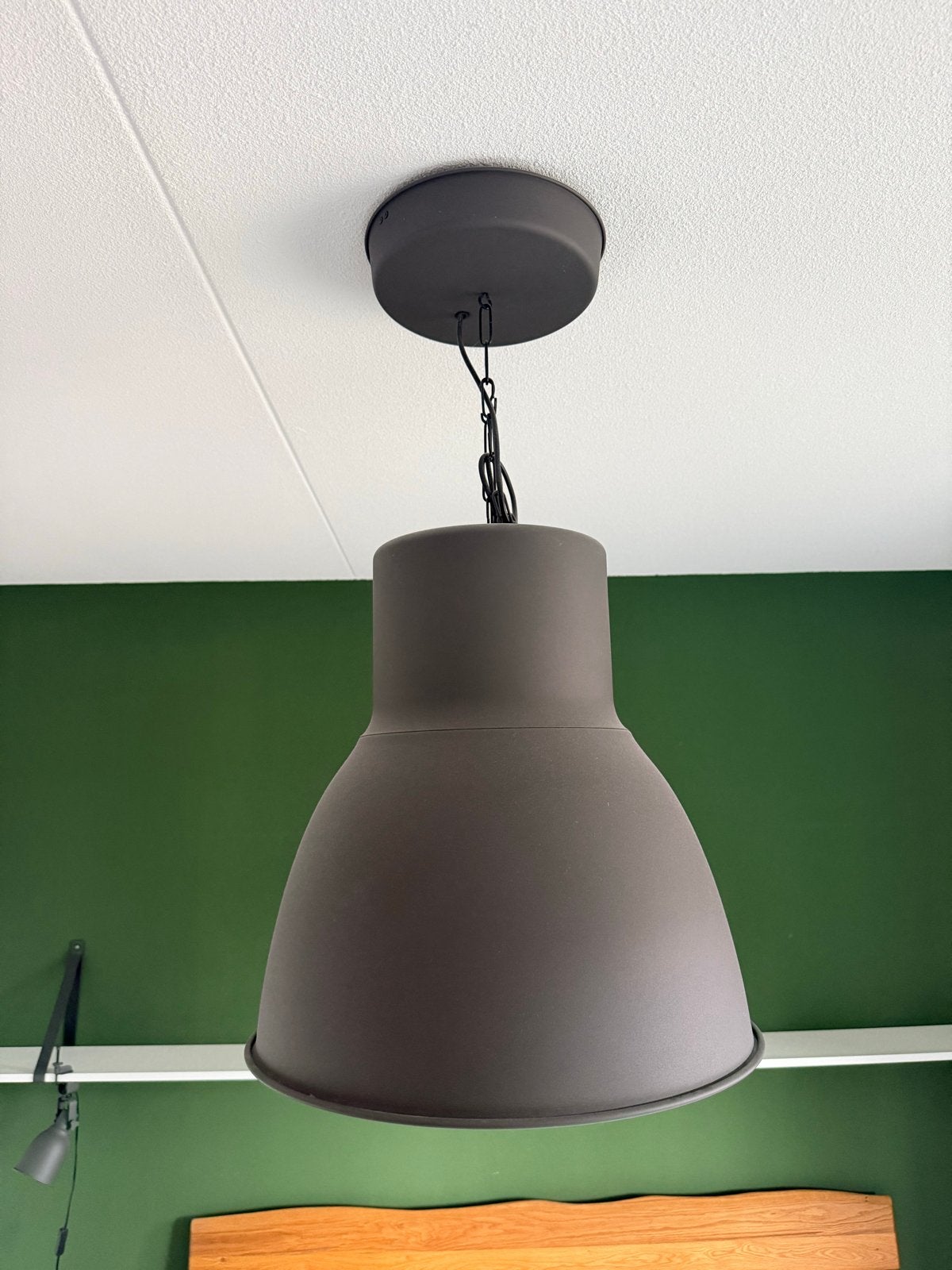 Set van 4 lampen: hanglamp, 2 x klemlamp en plafondspot, Huis en Inrichting, Metaal, Grijs, Industrieel, Ophalen of Verzenden