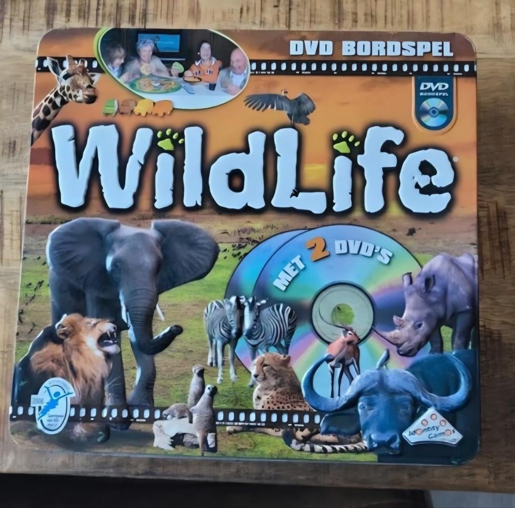 Wildlife DVD Bordspel in ijzeren blik, Hobby en Vrije tijd, Gezelschapsspellen | Bordspellen, Een of twee spelers, Ophalen of Verzenden
