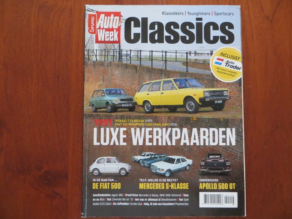 Autoweek Classics 4 2014 Jaguar 340 (’68), XF (’12), Kadett, Ophalen of Verzenden, Nieuw, Opel