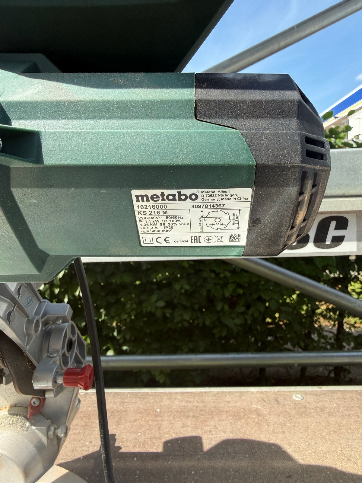 Nieuwe Metabo Afkortzaag KS 216 M - Krachtig en Nauwkeurig, 70 mm of meer, Nieuw, Ophalen of Verzenden, Afkortzaag