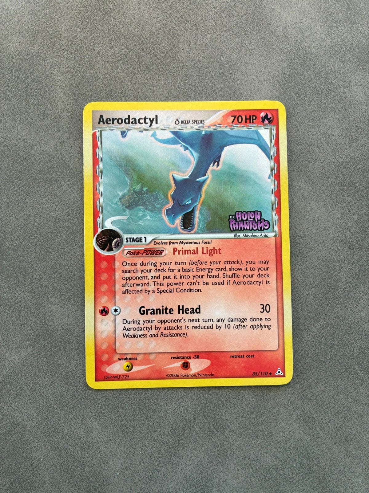 Aerodactyl 35/110 Reverse Holo Holon Phantoms, Ophalen of Verzenden, Zo goed als nieuw